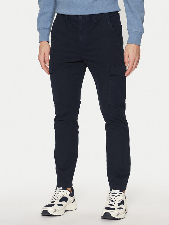 Tommy Jeans Tommy Jeans Szövet nadrág Austin DM0DM20281 Sötétkék Regular Fit