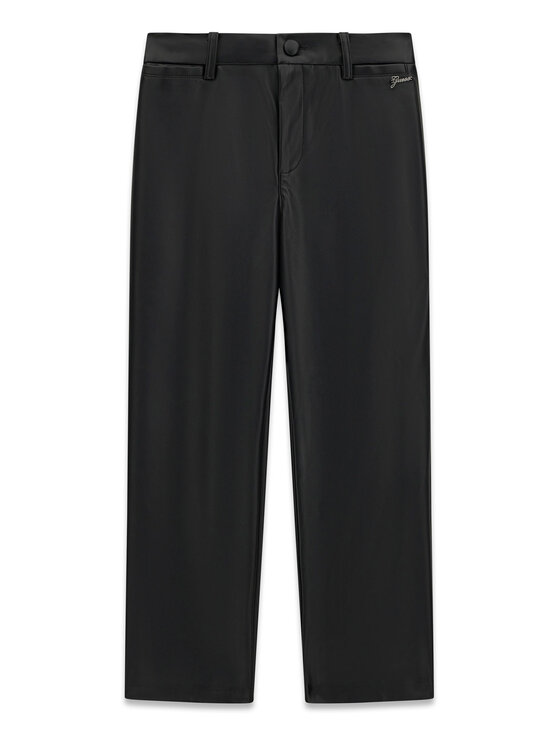 Guess Guess Hlače od imitacije kože J6BB11 W3916 Crna Regular Fit