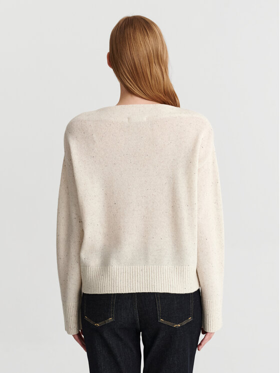 TATUUM TATUUM Sweter ALVERANA Kremowy Classic Fit