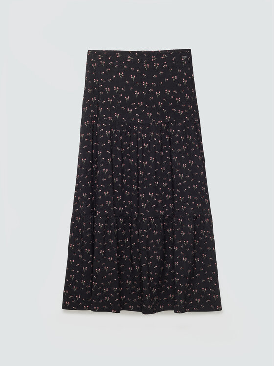 BIG STAR BIG STAR Spódnica midi VENDI Czarny Comfort Fit