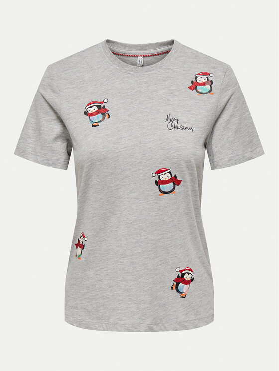 ONLY ONLY Tricou Kita 15331069 Gri Regular Fit