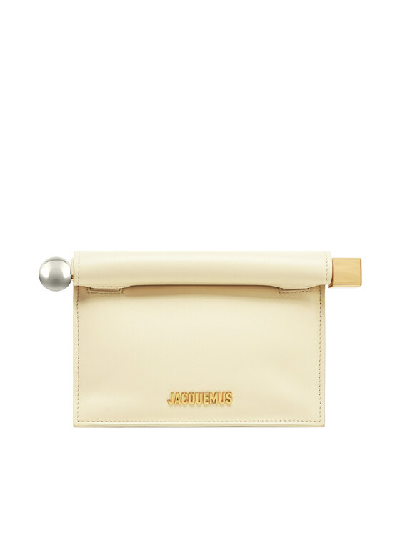 Geantă JACQUEMUS La Petite Pochette Rond C 241BA392-3171 Écru