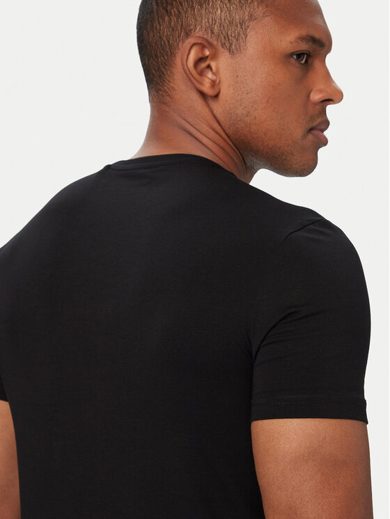 Guess Guess T-Shirt M6YI24 K3728 Černá Extra Slim Fit