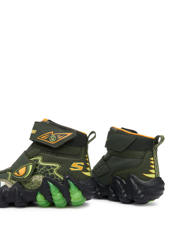 Skechers Skechers Μπότες Χιονιού Skech-O-Saurus Lights 2.0 400122L OLV Χακί