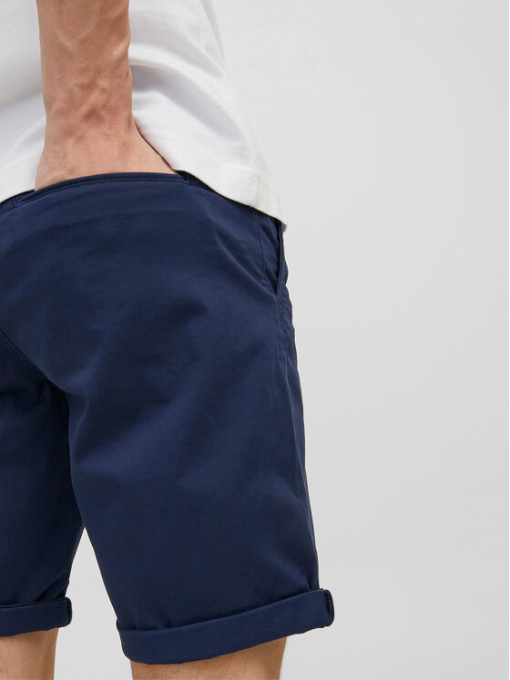 Jack & Jones Jack & Jones Pantalon scurți din material Bowie 12165604 Bleumarin Regular Fit