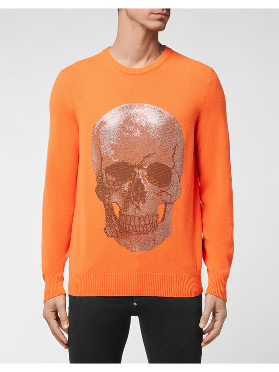 PHILIPP PLEIN PHILIPP PLEIN Longsleeve 1637 Arancione Regular Fit