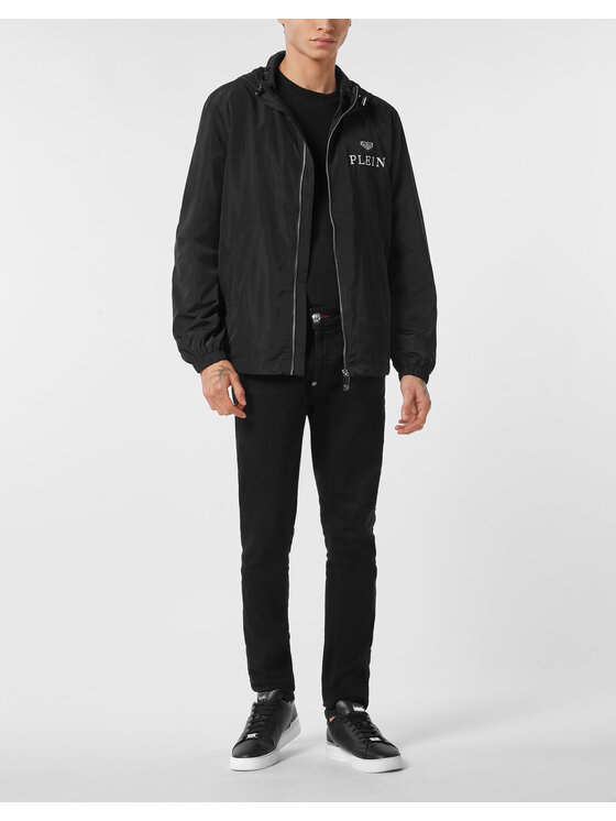 PHILIPP PLEIN PHILIPP PLEIN Wiatrówka 25613 Czarny Regular Fit