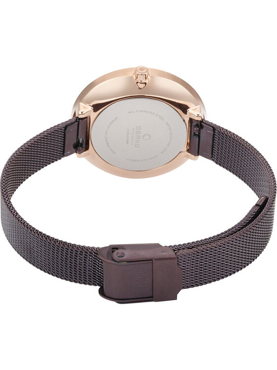 Obaku Obaku Zegarek V195LXVNMN Brązowy