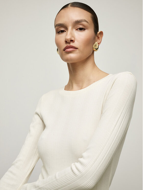 La Mania La Mania Každodenní šaty WILLOW Bílá Classic Fit