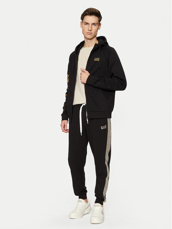 EA7 Emporio Armani EA7 Emporio Armani Donji dio trenerke 6DPP69 PJ9FZ 0200 Crna Regular Fit