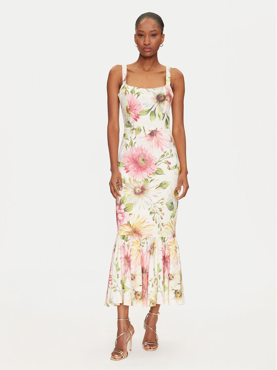 Guess Guess Coctailkleid W5GK20 WH4S2 Bunt Slim Fit