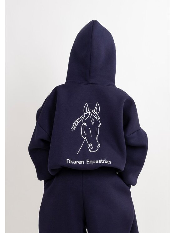 DKaren Sport DKaren Sport Bluza EQ-K-B27 001 Granatowy Balloon Fit
