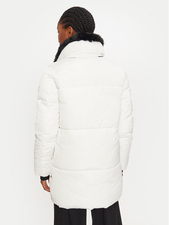 Rinascimento Rinascimento Μπουφάν χειμωνιάτικο CFC0118343003 Λευκό Loose Fit