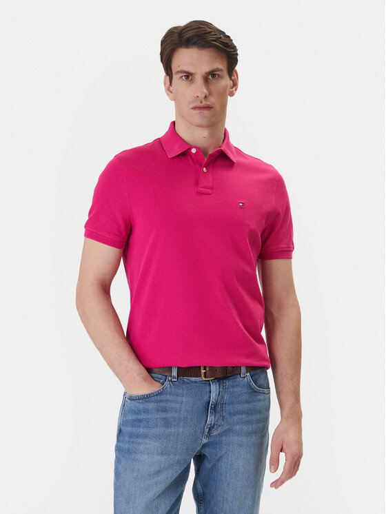 Tommy Hilfiger Tommy Hilfiger Pólóing 1985 MW0MW17770 Rózsaszín Regular Fit