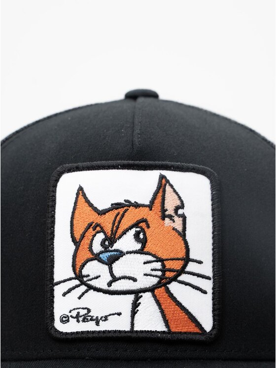 Smerfy Smerfy Czapka z daszkiem Trucker Czarna Smerfy Klakier Patch uni Czarny