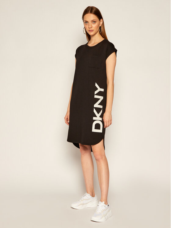 DKNY DKNY Ежедневна рокля P0RD1B2J Черен Regular Fit