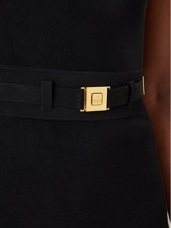Elisabetta Franchi Elisabetta Franchi Pletena obleka AM-02S-61E2-V390 Črna Regular Fit