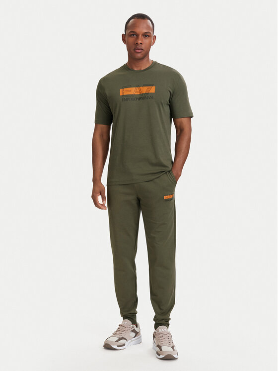 EA7 Emporio Armani EA7 Emporio Armani T-Shirt 7M002415 AF10375 U7014 Zielony Regular Fit