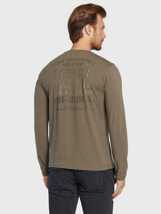 Aeronautica Militare Aeronautica Militare Longsleeve 222TS2003J507 Πράσινο Regular Fit