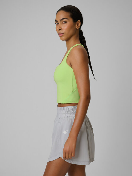 4F 4F Tank top ATHLETIC ALLURE Zielony jasny Slim Fit