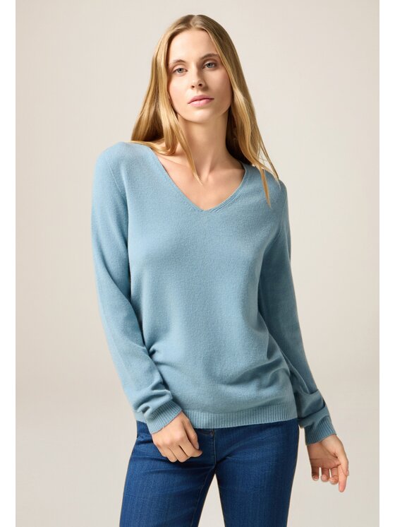 Oltre Oltre Maglione M046E002032N004 Turchese Regular Fit