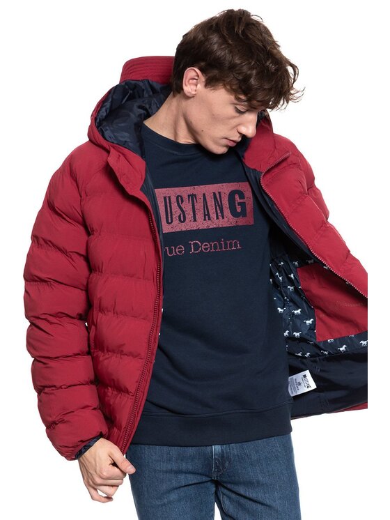 Mustang Mustang Kurtka zimowa DANIEL H PUFFER Czerwony Regular Fit