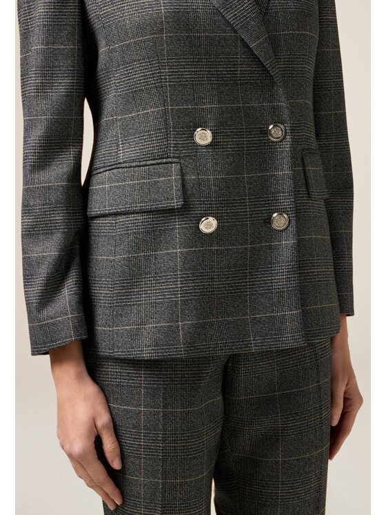 Oltre Oltre Giacca di transizione Q003R104625N0S3 Grigio Slim Fit