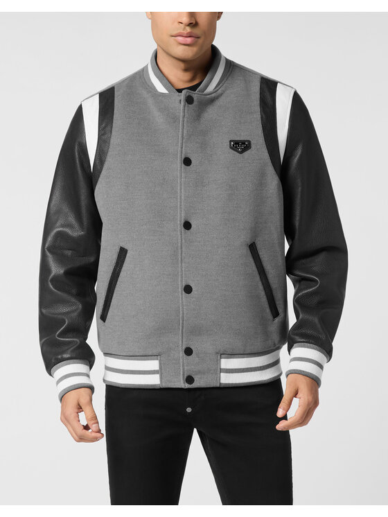 PHILIPP PLEIN PHILIPP PLEIN Kurtka bomber 25605 Beżowy Regular Fit