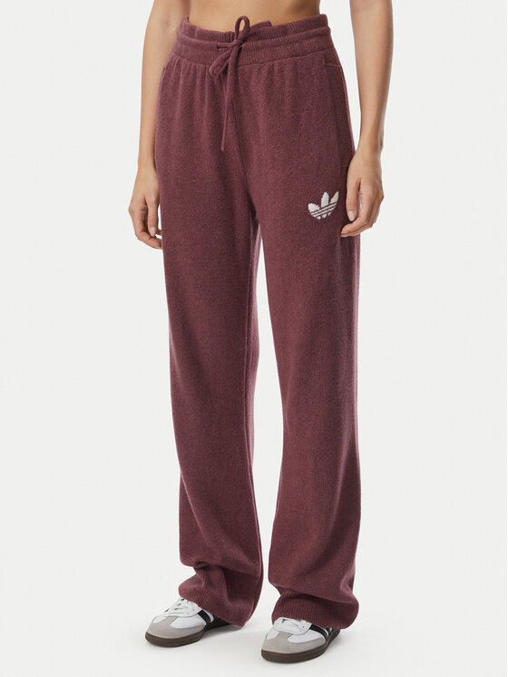 adidas adidas Спортивні штани Essentials IA4436 Бордовий Loose Fit