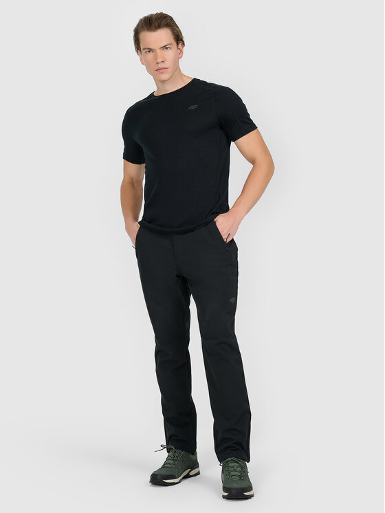 4F 4F Spodnie outdoor MIDSHOP TEXTILE Czarny Slim Fit