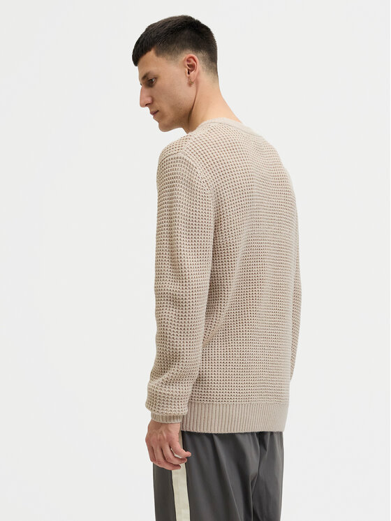 Jack & Jones Jack & Jones Πουλόβερ Global 12287594 Μπεζ Regular Fit
