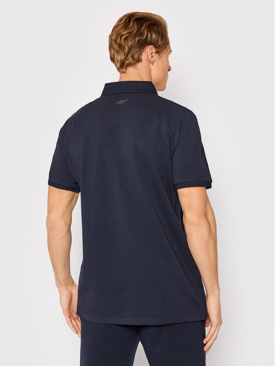 4F 4F Polo NOSH4-TSM356 Granatowy Regular Fit