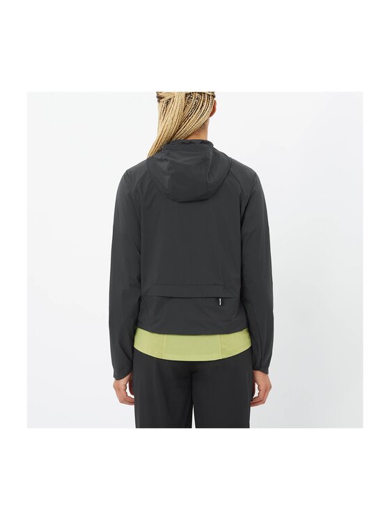 Salomon Salomon Kurtka outdoor OUTWIND DEEP BLACK Czarny Regular Fit