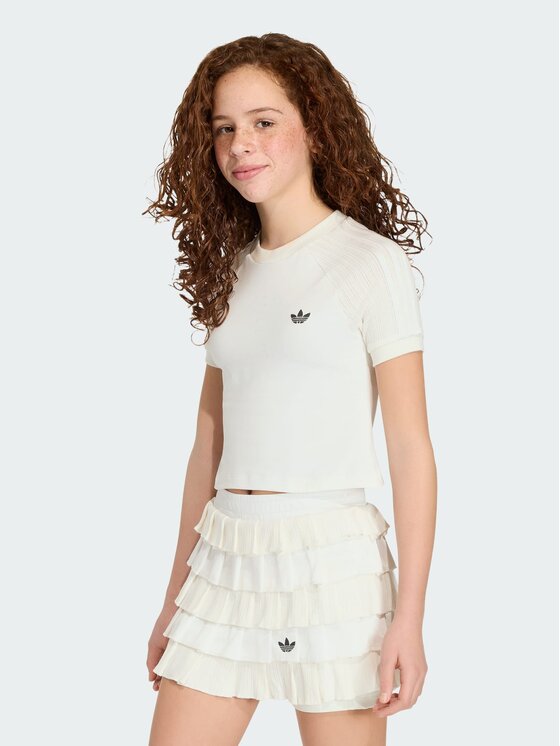 adidas adidas T-Shirt 168907 Biały Fitted Fit