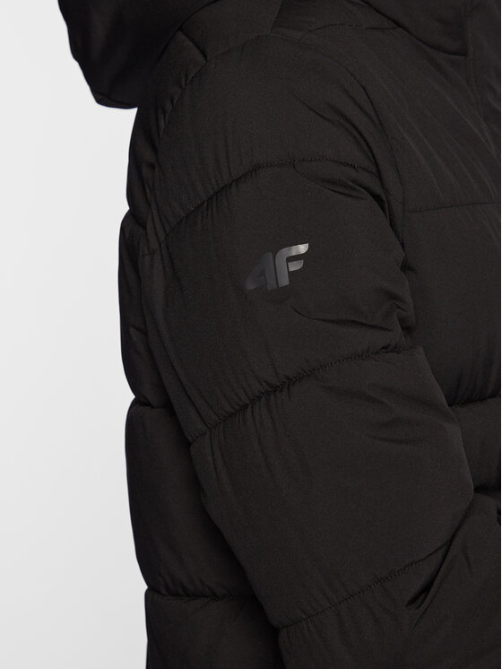 4F 4F Übergangsjacke H4Z22-KUDP012 Schwarz Regular Fit
