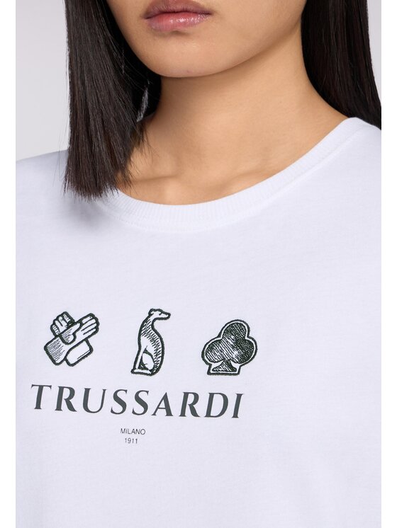 Trussardi Trussardi T-shirt G1166000198N001 Bianco Regular Fit