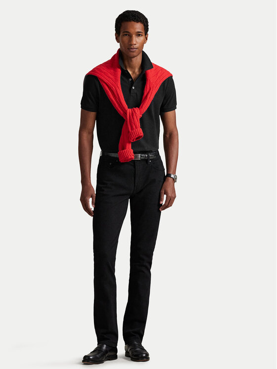 Polo Ralph Lauren Polo Ralph Lauren Pólóing 710941439040 Fekete Custom Slim Fit