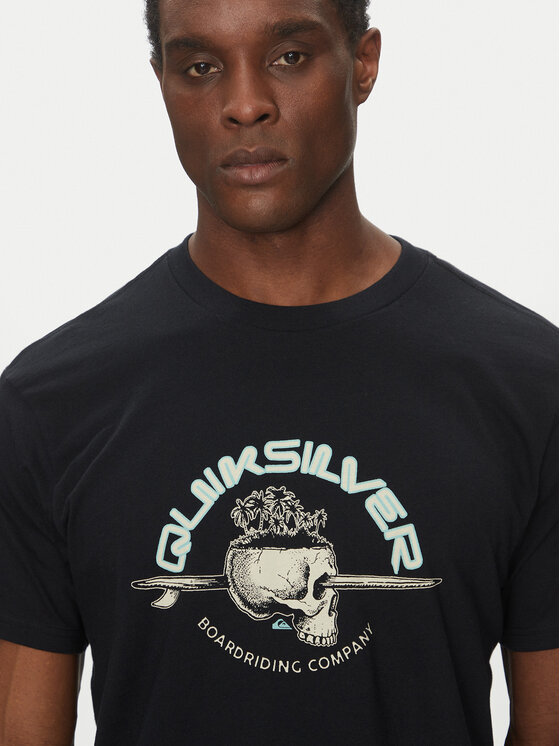 Quiksilver Quiksilver T-Shirt EQYZT08056 Czarny Regular Fit