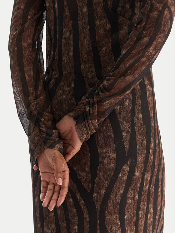 ACCESS FASHION ACCESS FASHION Ikdienas kleita 54-3352-0006 Brūns Slim Fit