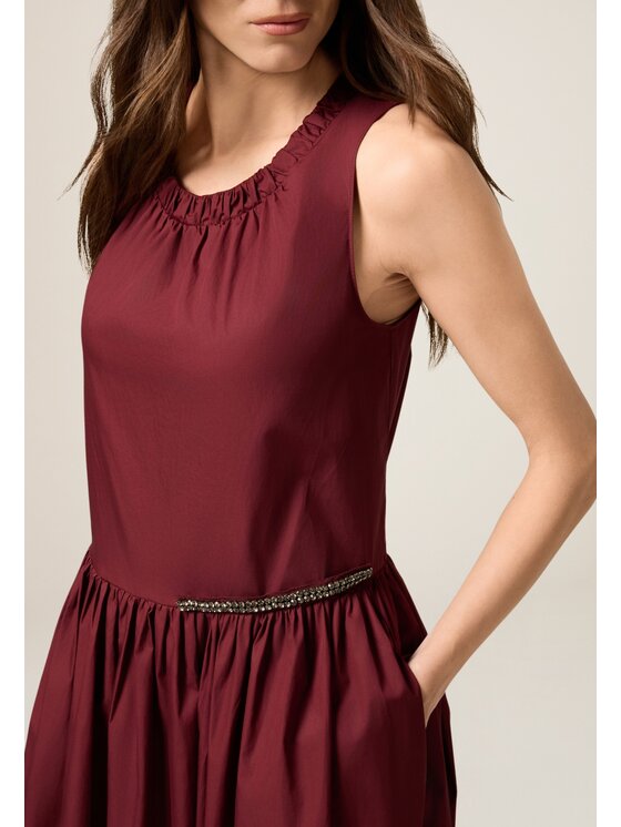 Oltre Oltre Vestito da giorno 7371R104913N036 Bordeaux A-Line Fit