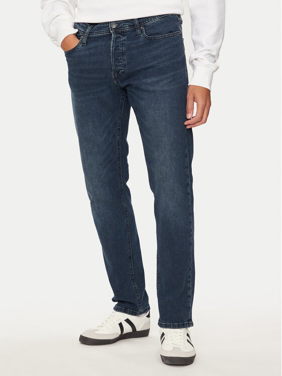 Jack&Jones Jeans Hlače Mike 12258090 Modra Tapered Fit