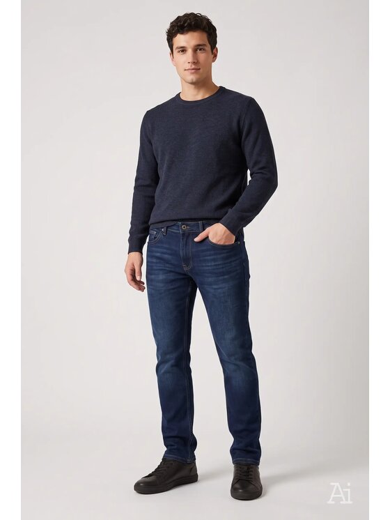 Cross Jeans Cross Jeans Jeansy C 132-203 Niebieski Straight Leg