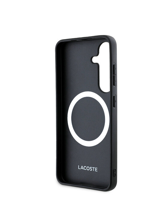 Lacoste Lacoste Etui na telefon Iconic Petit Pique Woven Logo CBDY Strap MagSafe Zielony