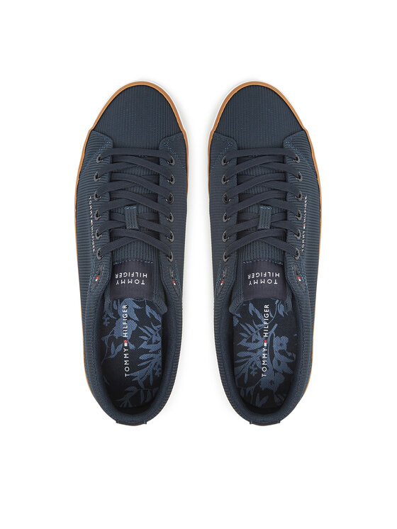 Tommy Hilfiger Tommy Hilfiger Snīkeri Th Hi Vulc Core Low Ii Mesh FM0FM05513 Tumši zils