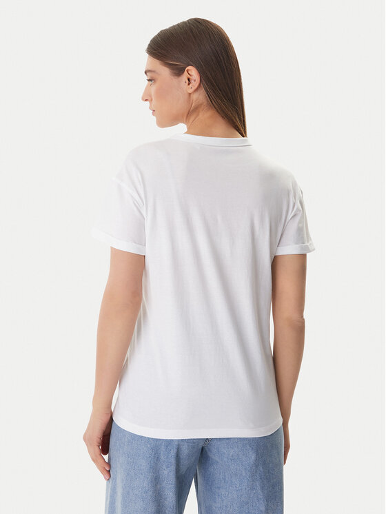 Guess Guess Tričko W6GI17 K3037 Biela Regular Fit