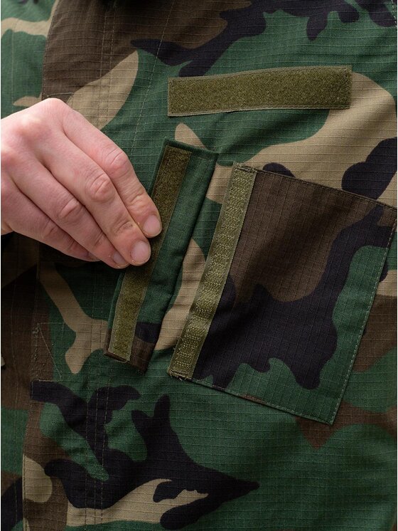 Jigga Wear Jigga Wear Bluza Taktyczna Wojskowa Militarna Moro Camo harcerska 130038 Zielony Regular Fit