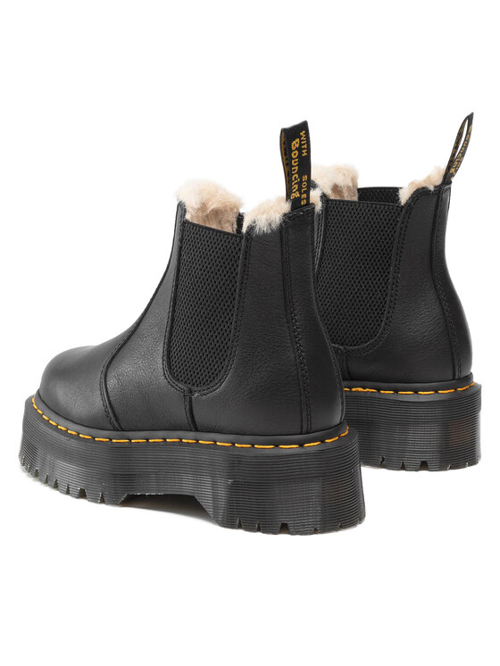 Dr. Martens Dr. Martens Μποτάκια με λάστιχο 2976 Quad Fl 25635001 Μαύρο