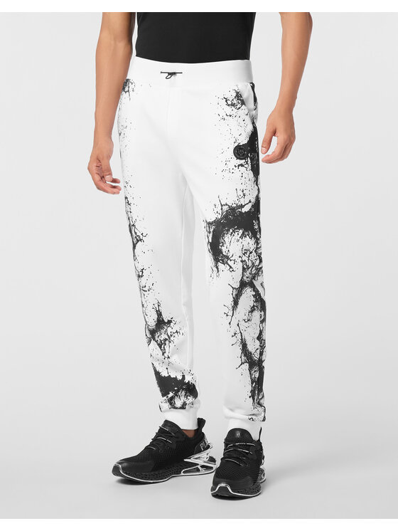 Plein Sport Męskie Joggery, rozmiar 3XL, Białe, 28331