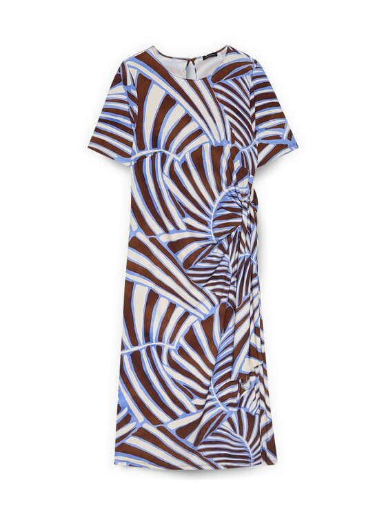 Fiorella Rubino Fiorella Rubino Vestito da giorno 7076L001273N0Z2 Marrone Slim Fit