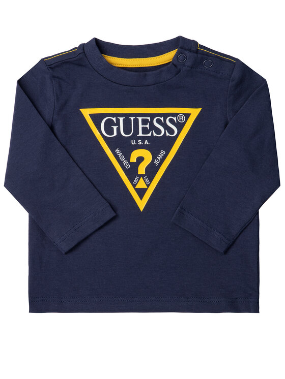 Guess Guess Bluza I84I09 K5M20 Mornarsko modra Regular Fit